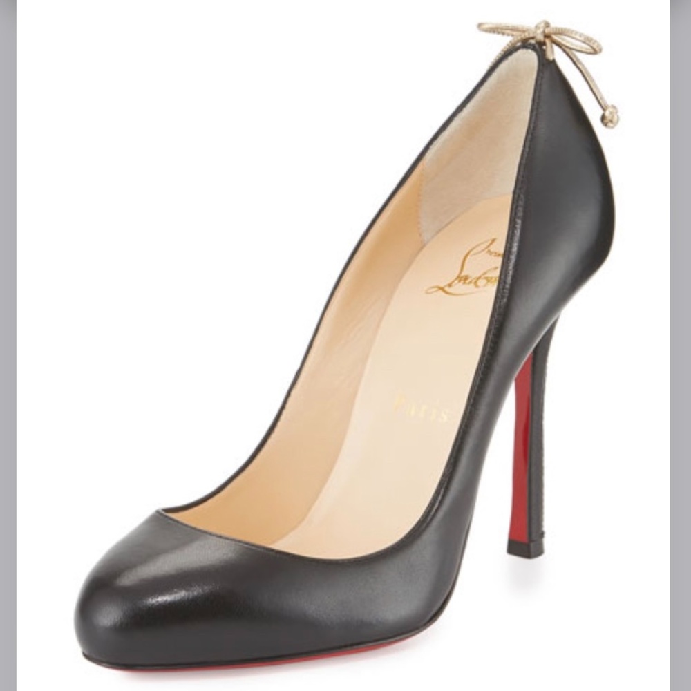 Christian Louboutin Black Heels with Red Sole